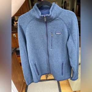 Patagonia Blue Zip Sweatshirt Jacket Large